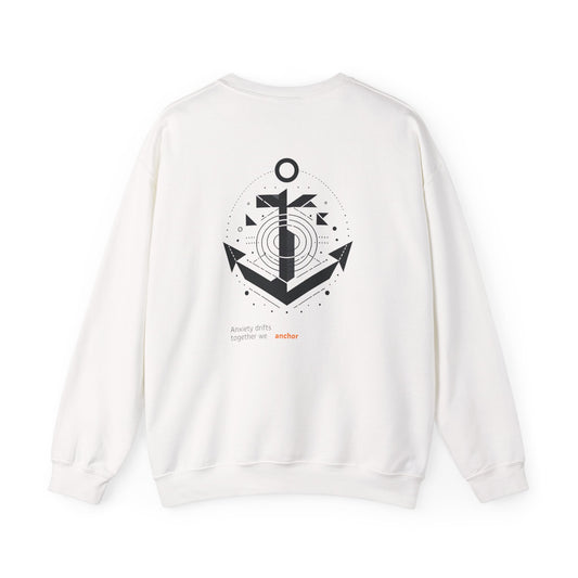 Anxiety drifts, together we anchor. Sweat à col rond