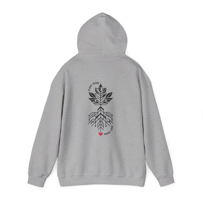 Plant peace, Grow love Hoodie