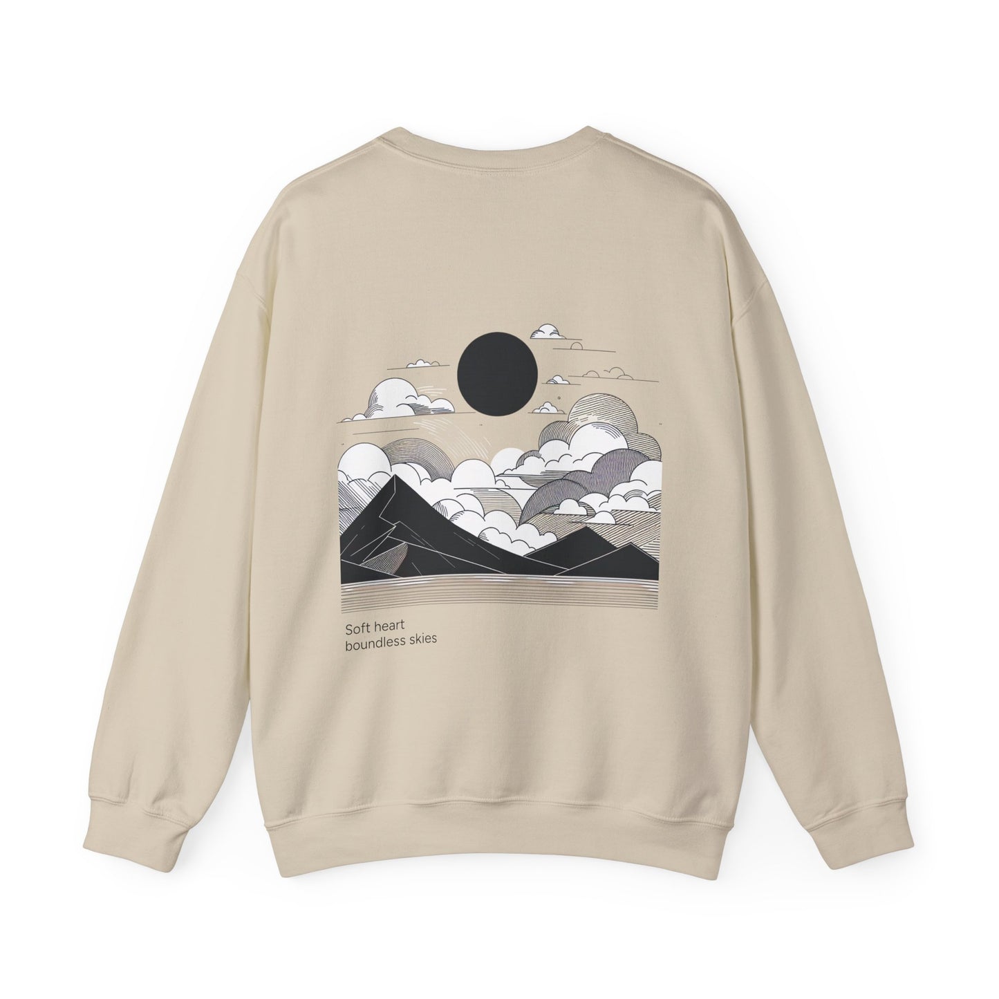 Soft heart, boundless skies Crewneck