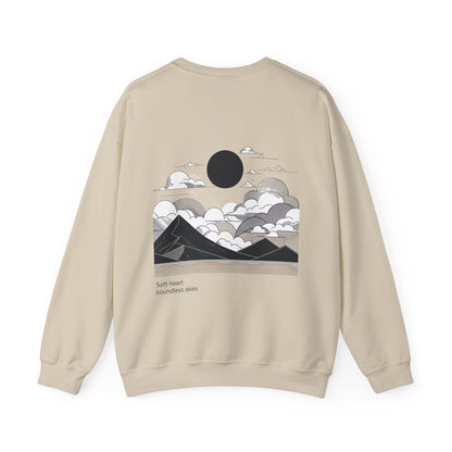 Soft heart, boundless skies Crewneck