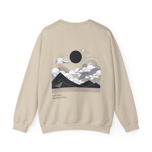 Soft heart, boundless skies Crewneck
