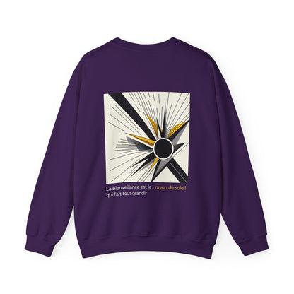 La bienveillance est le rayon de soleil qui fait tout grandir Crewneck