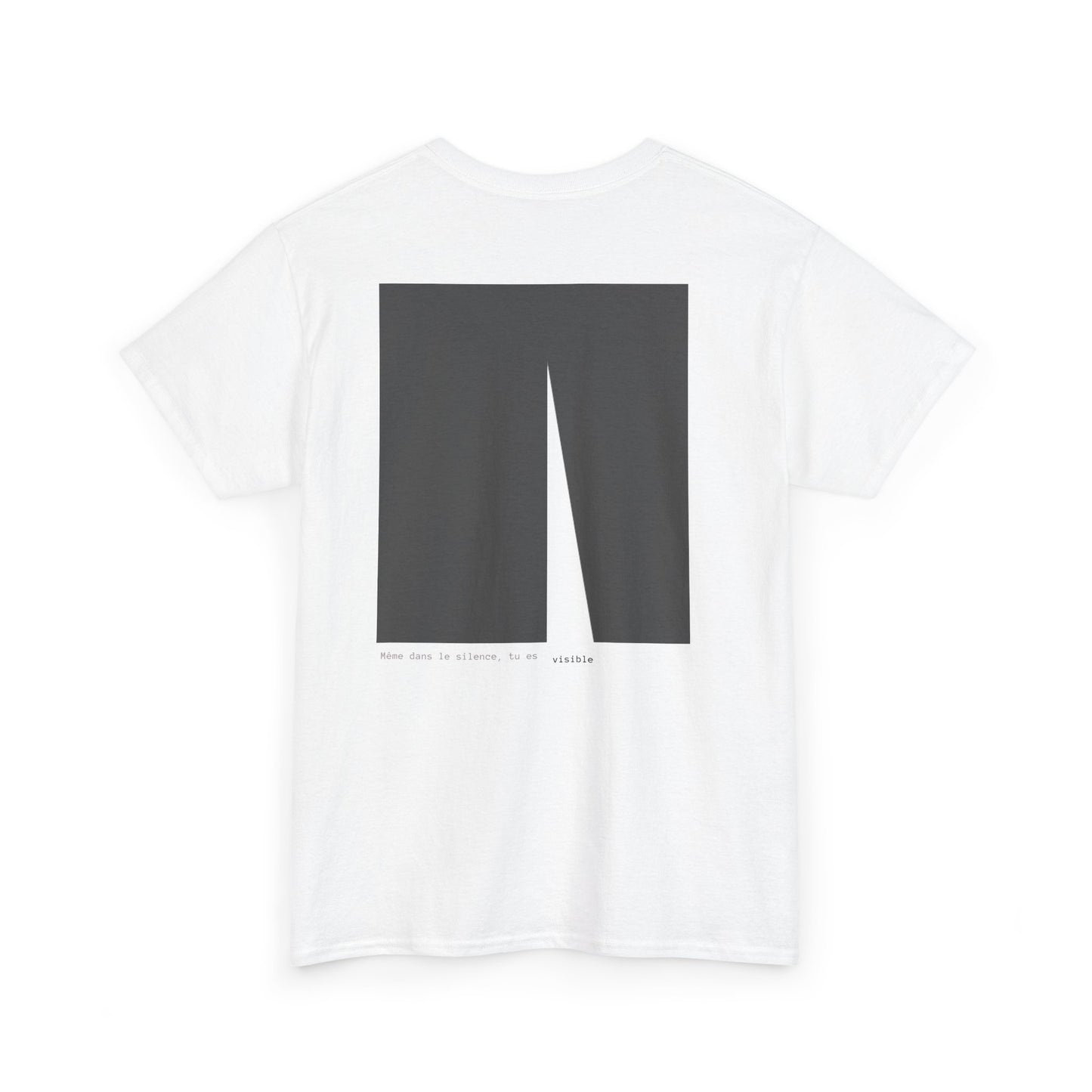 Même dans le silence, tu es visible T-Shirt. Illustration by Moby Obscura