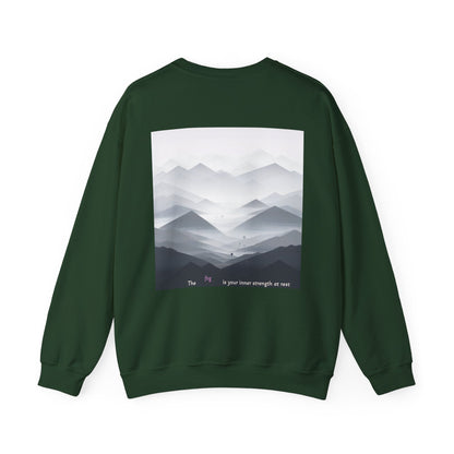 The fog is your inner strength at rest Crewneck