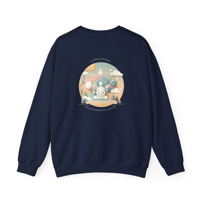 Guérir le monde, un acte de bonté à la fois Crewneck