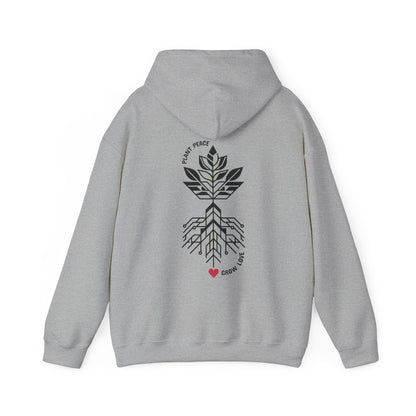 Plant peace, Grow love Hoodie