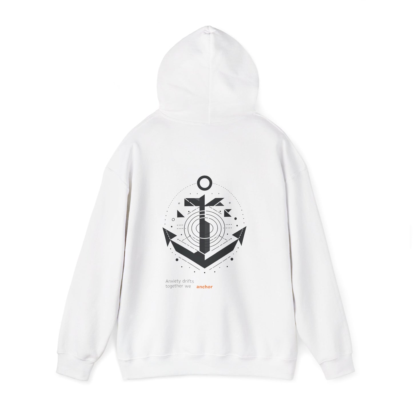 Anxiety drifts, together we anchor Hoodie