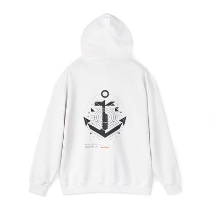Anxiety drifts, together we anchor Hoodie