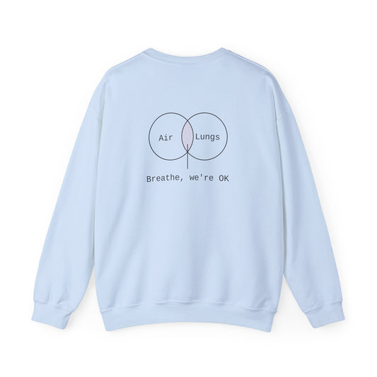 Breathe, we're Ok Crewneck