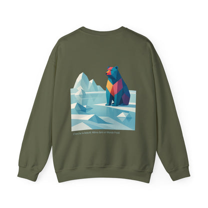 Cherche la beauté. Même dans un Monde Froid Crewneck