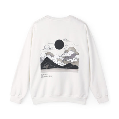 Soft heart, boundless skies Crewneck