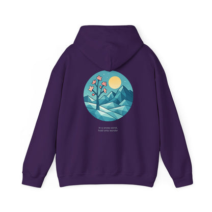 In a snowy world, hold onto wonder Hoodie
