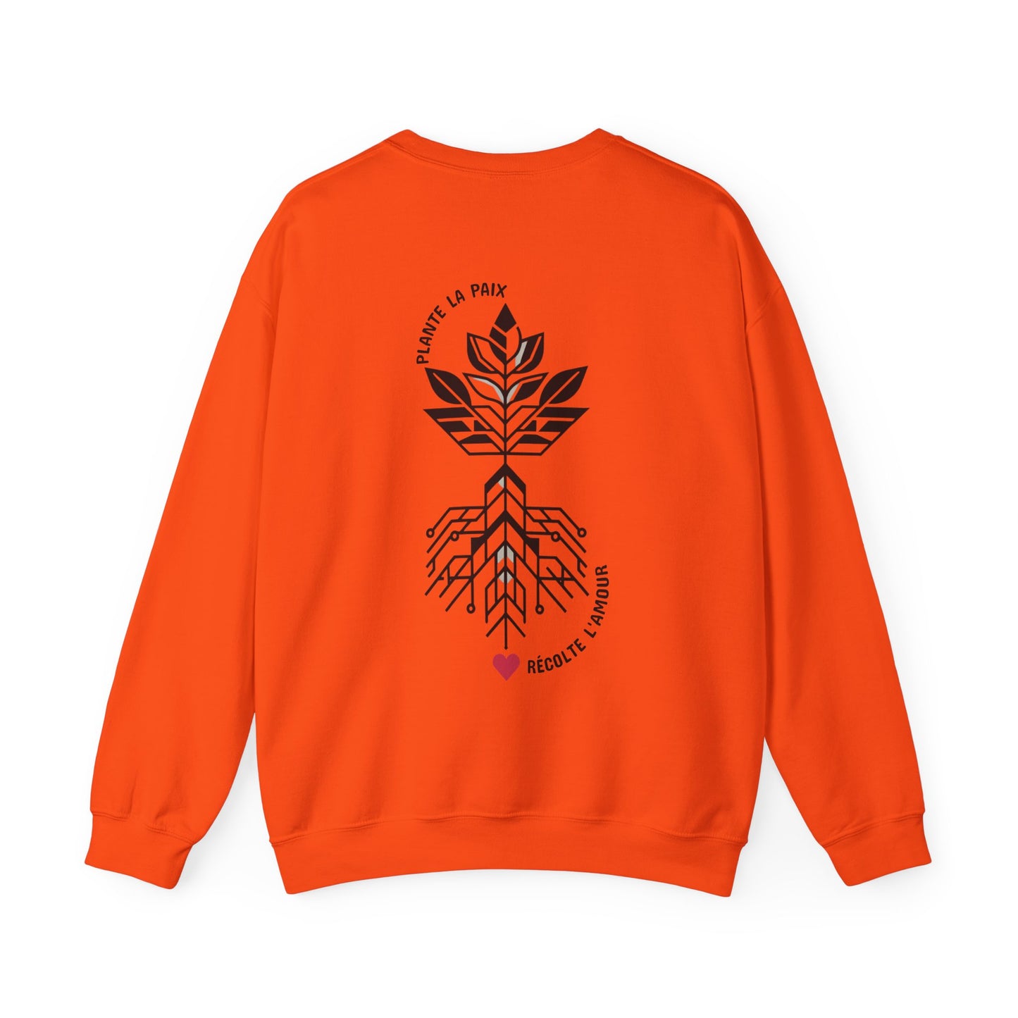 Plante la paix, récolte l’amour Crewneck