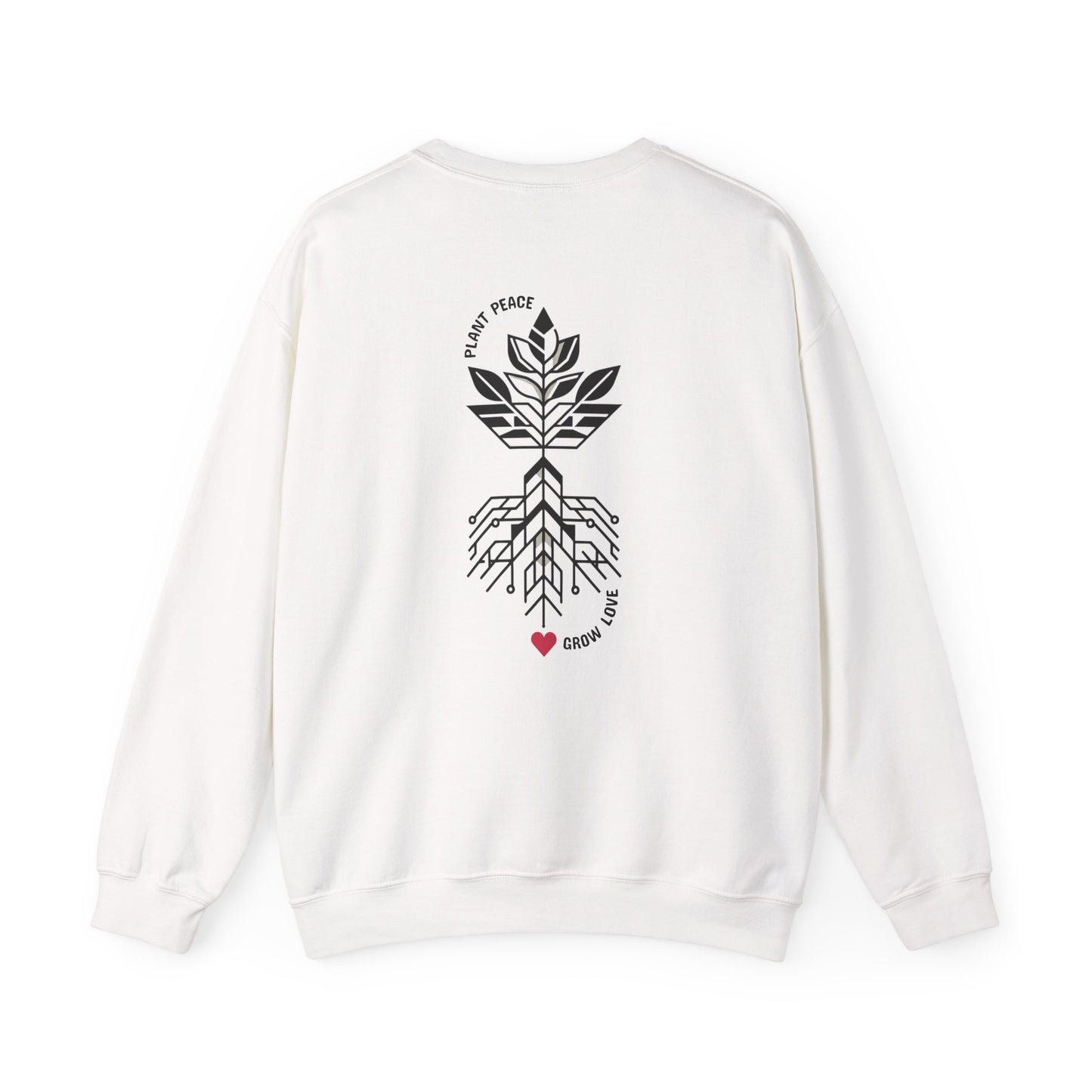 Plant peace, grow love. Sweat à col rond  