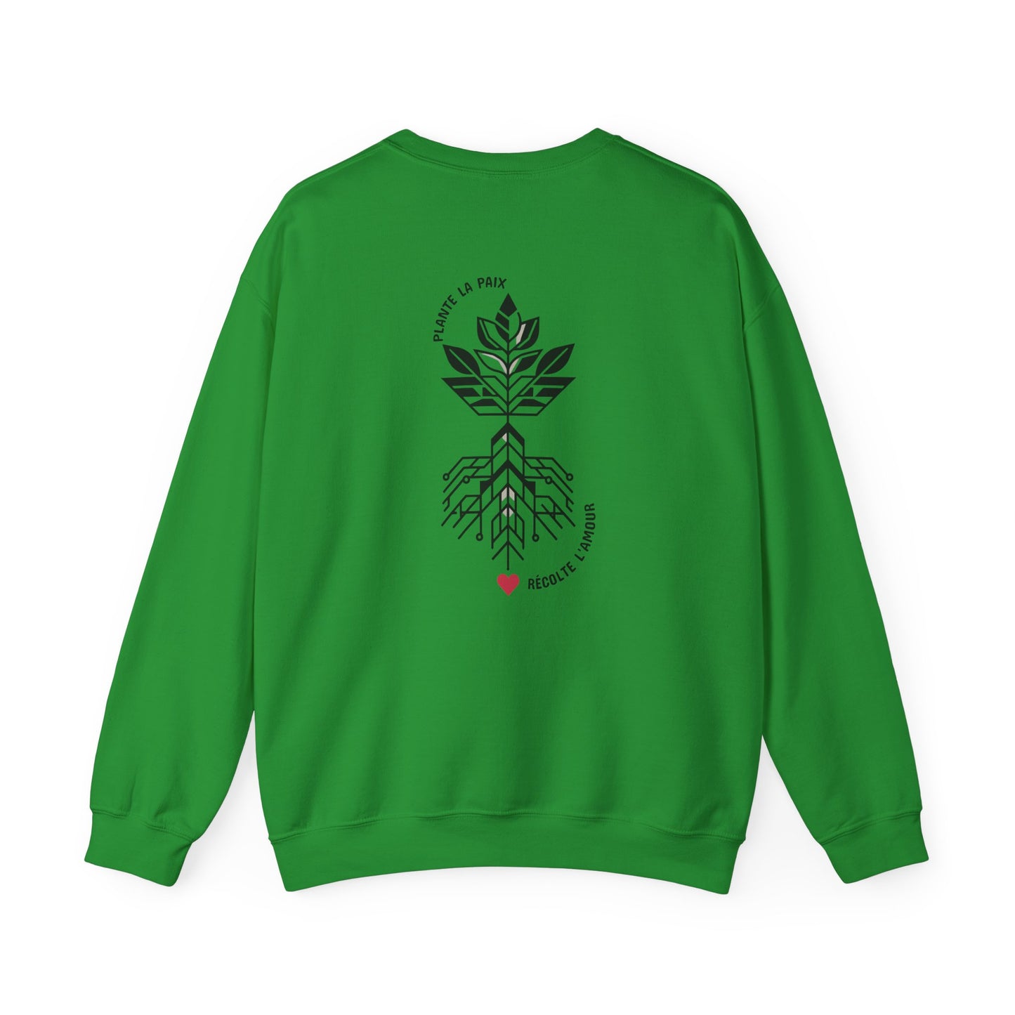 Plante la paix, récolte l’amour Crewneck