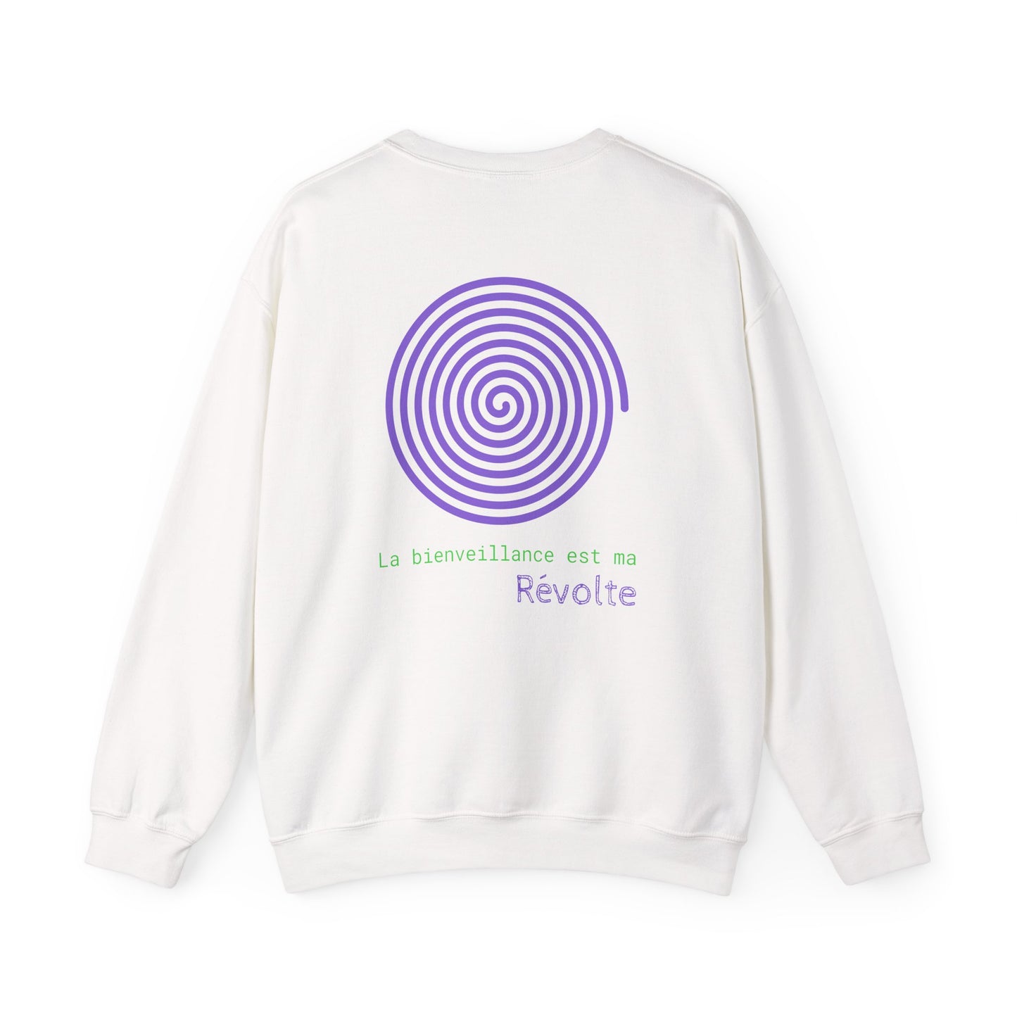 La bienveillance est ma Révolte. Sweat à col rond  