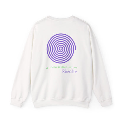 La bienveillance est ma Révolte. Sweat à col rond  