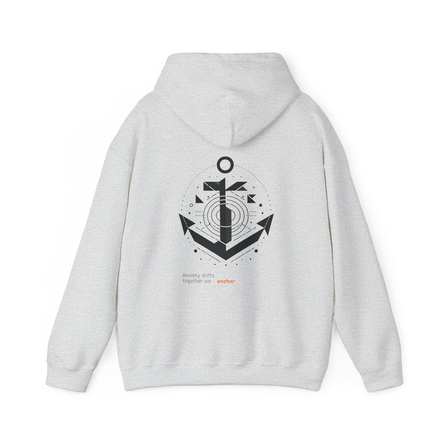 Anxiety drifts, together we anchor Hoodie