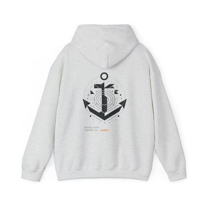 Anxiety drifts, together we anchor Hoodie