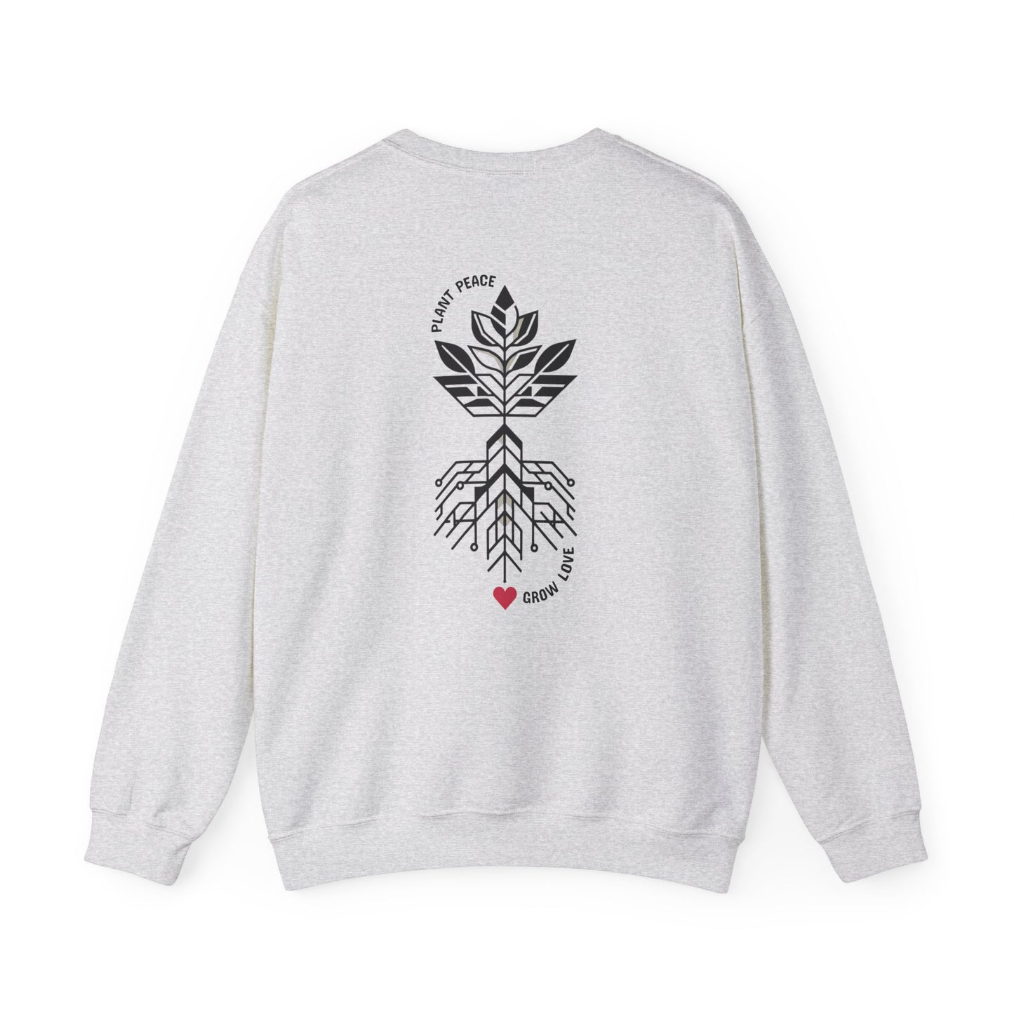 Plant peace, grow love. Sweat à col rond  