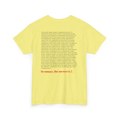 How much wood would a woodchuck chuck if a woodchuck could chuck wood? T-Shirt 