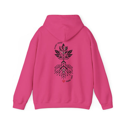 Plant peace, Grow love Hoodie