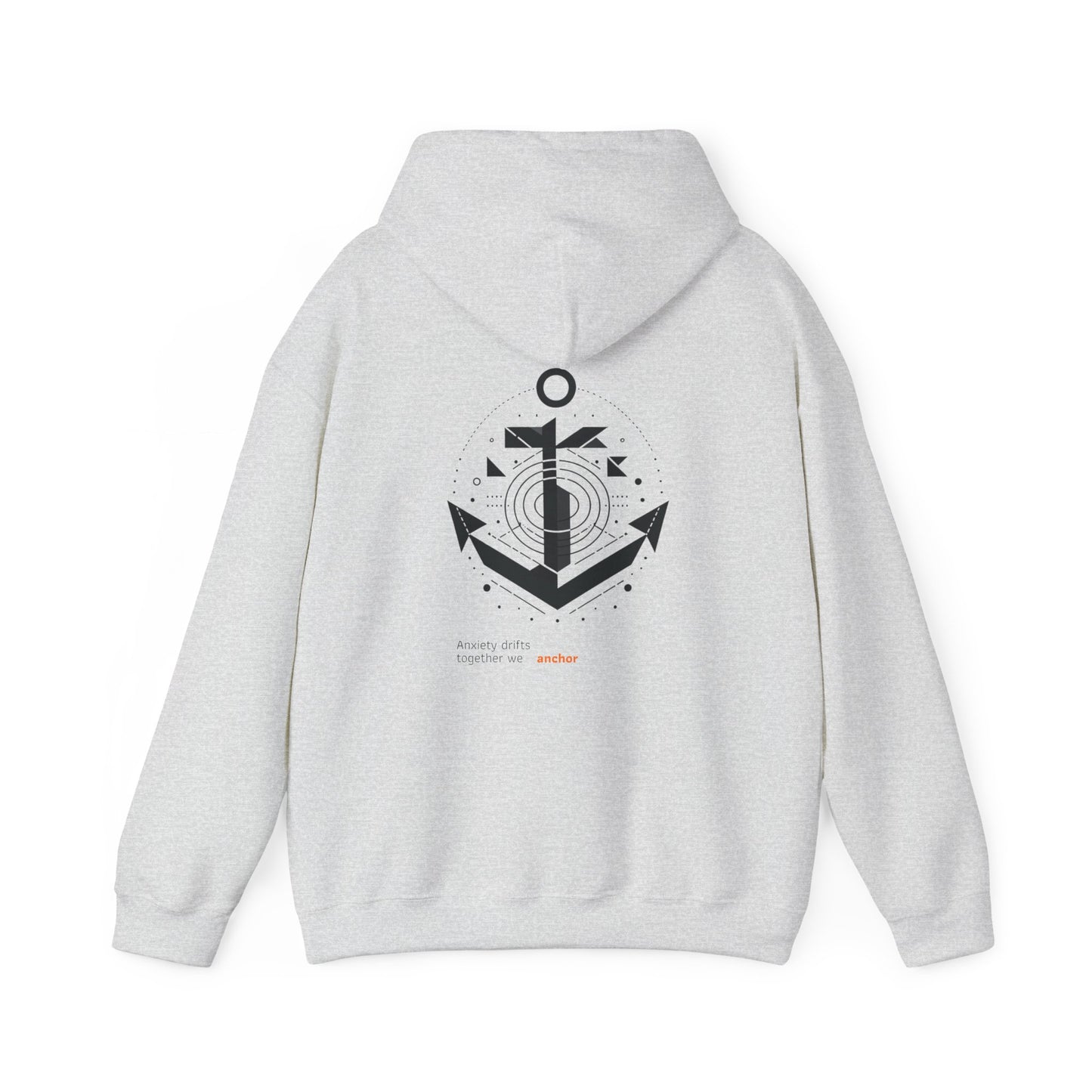 Anxiety drifts, together we anchor Hoodie