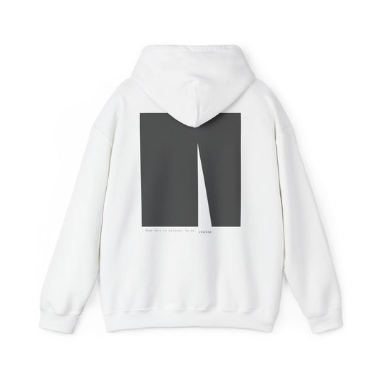 Même dans le silence, tu es visible Hoodie. Illustration by Moby Obscura