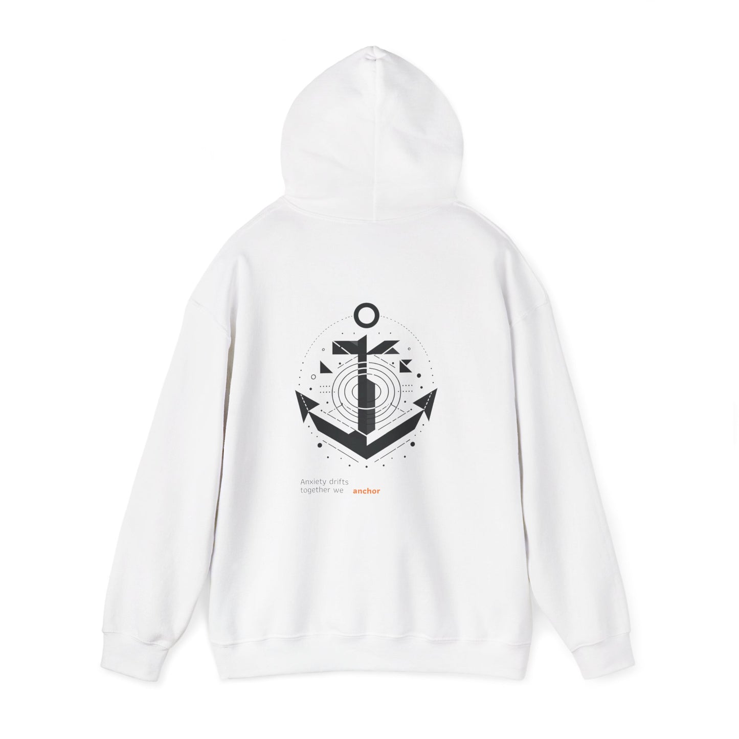 Anxiety drifts, together we anchor Hoodie