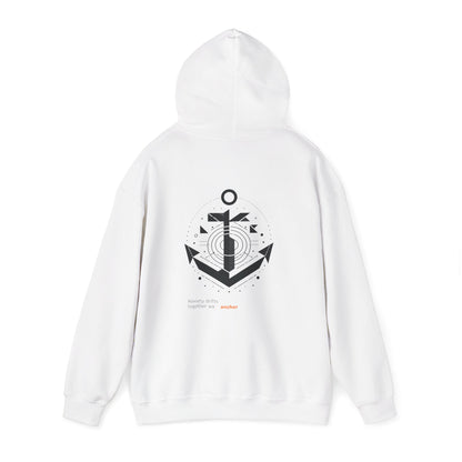 Anxiety drifts, together we anchor Hoodie