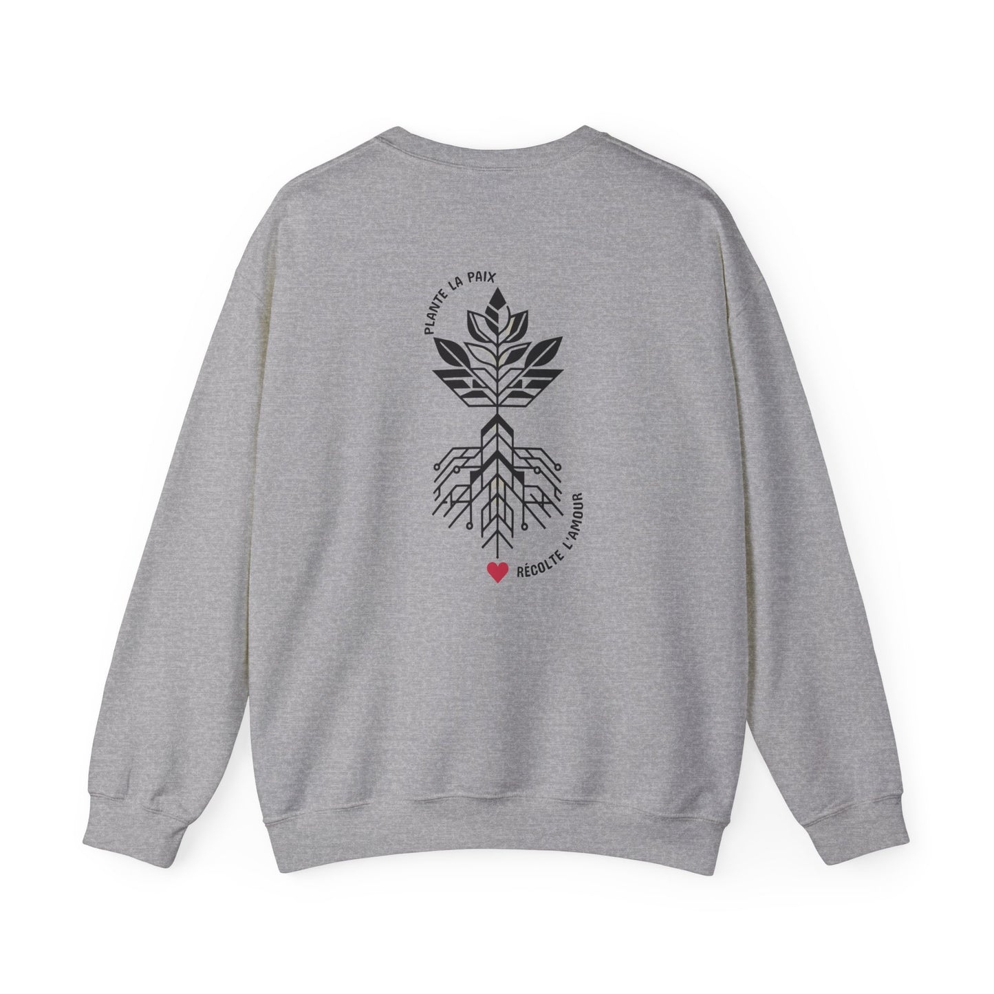 Plante la paix, récolte l’amour Crewneck