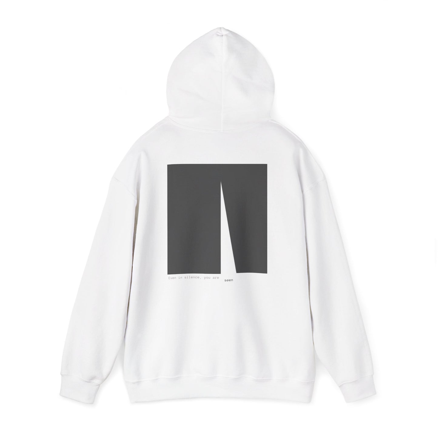 Even in silence, you are seen Hoodie. Illustration by Moby Obscura