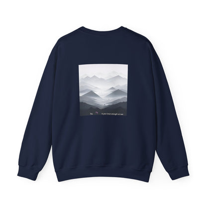 The fog is your inner strength at rest Crewneck