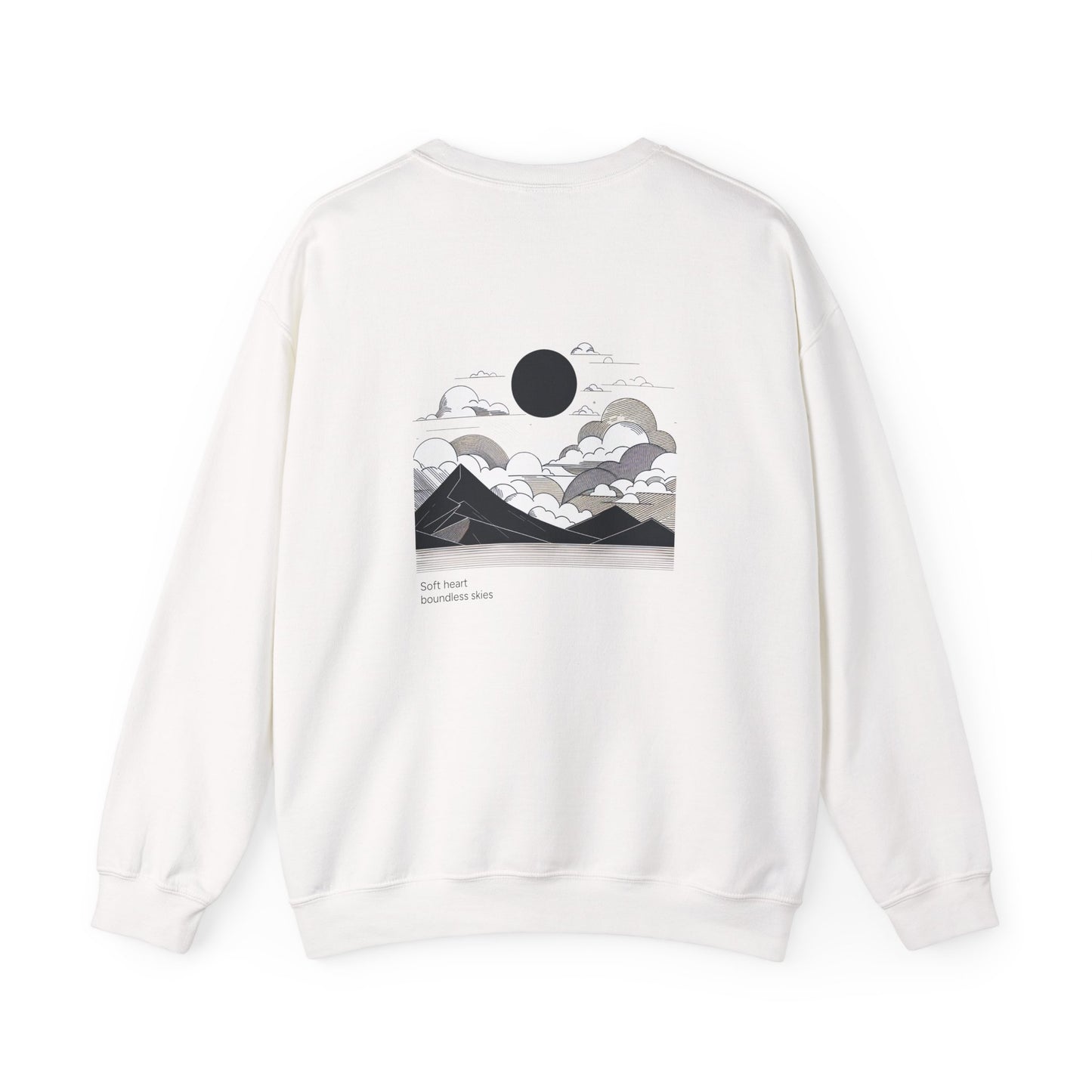 Soft heart, boundless skies Crewneck