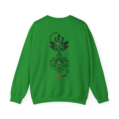Plant peace, grow love Crewneck