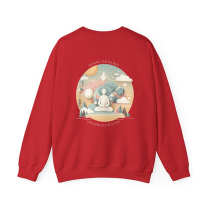Healing the world, One kind act at a time Crewneck