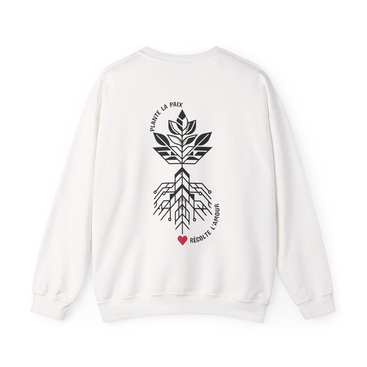 Plante la paix, récolte l’amour Crewneck