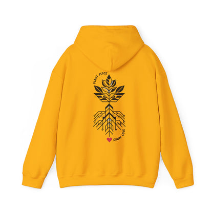 Plant peace, Grow love Hoodie