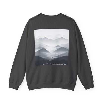 The fog is your inner strength at rest Crewneck
