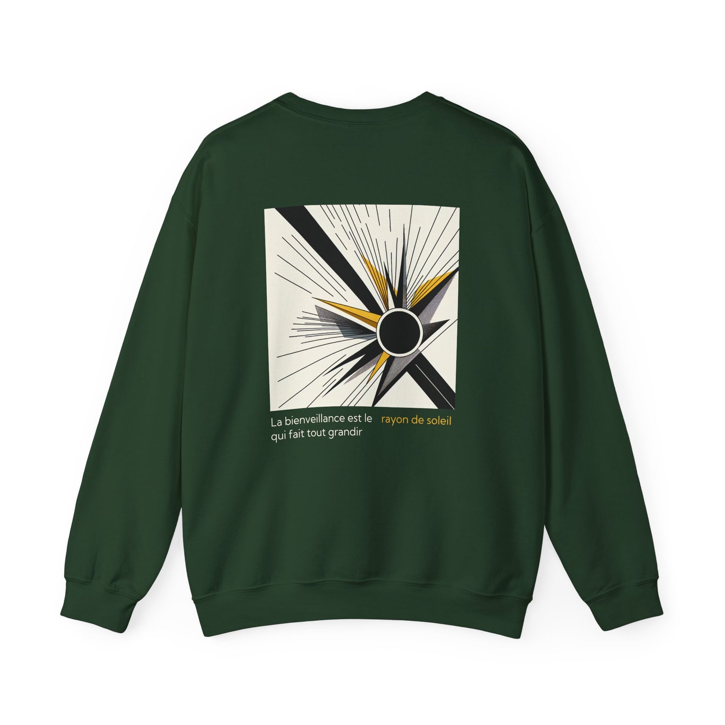 La bienveillance est le rayon de soleil qui fait tout grandir. Sweat à col rond 