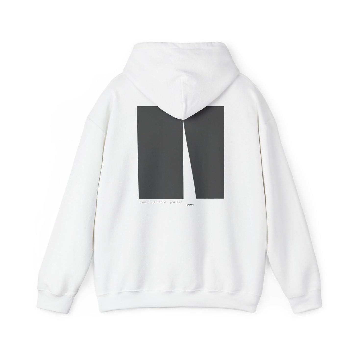 Even in silence, you are seen Hoodie. Illustration by Moby Obscura