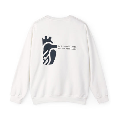 La bienveillance est ma rébellion. Sweat à col rond  