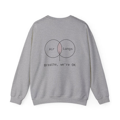 Breathe, we're Ok Crewneck