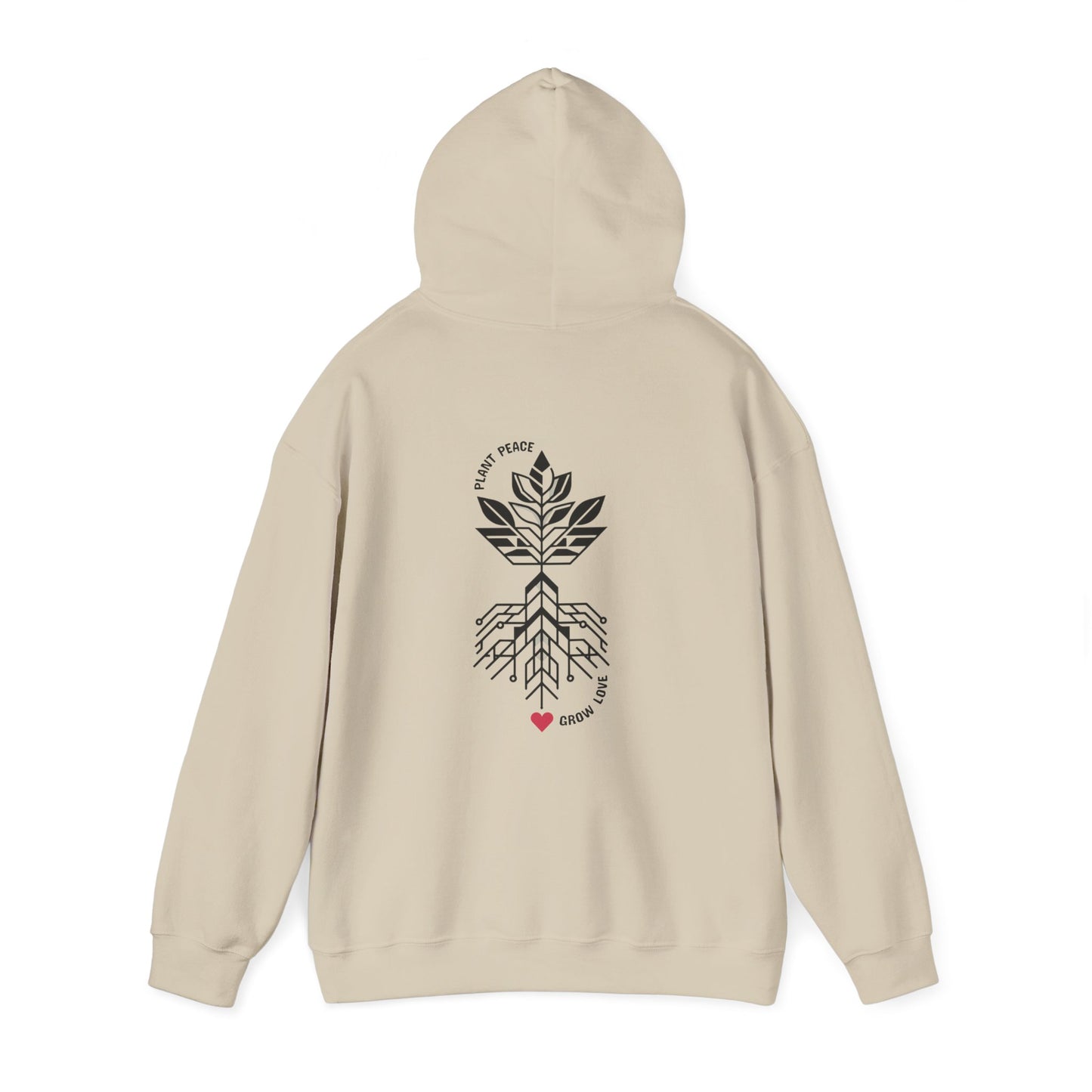 Plant peace, Grow love Hoodie