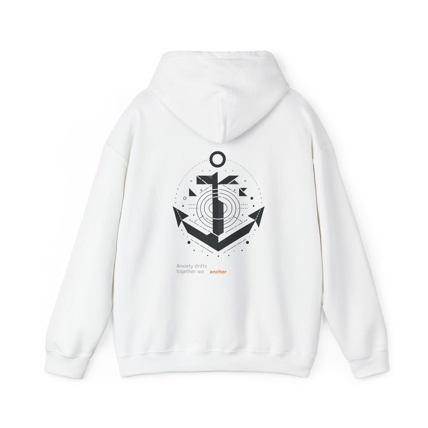 Anxiety drifts, together we anchor Hoodie