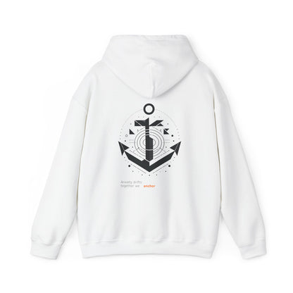 Anxiety drifts, together we anchor Hoodie