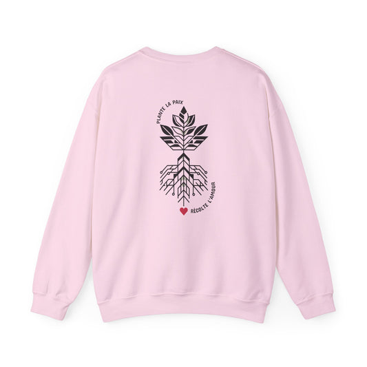 Plante la paix, récolte l’amour Crewneck