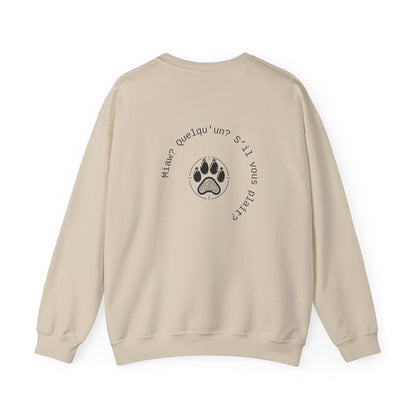 Miaw? Quelqu'un? S’il vous plaît? Crewneck