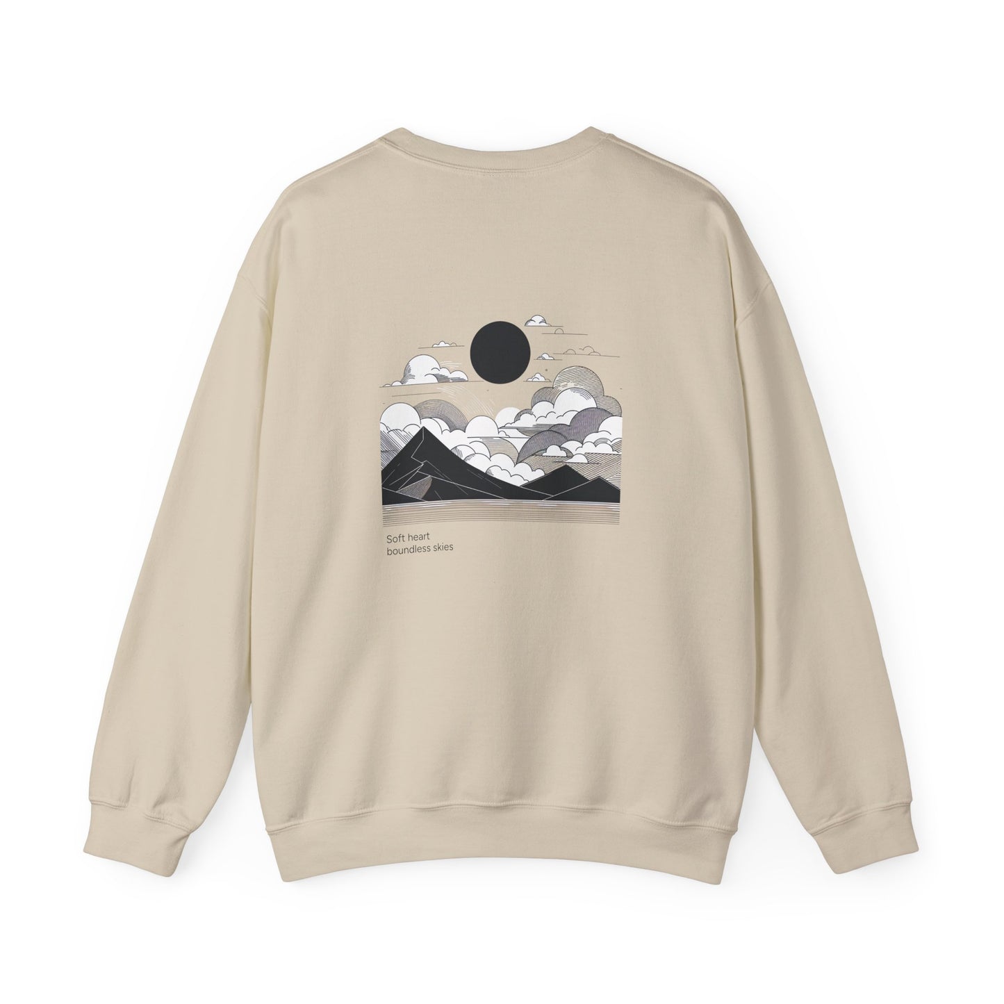 Soft heart, boundless skies Crewneck