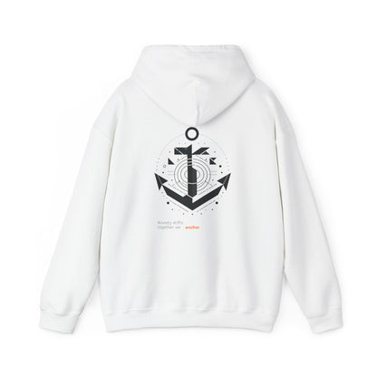 Anxiety drifts, together we anchor Hoodie